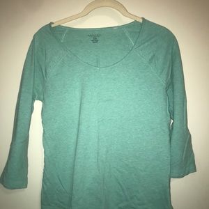 Sonoma XS Teal 3/4 Sleeve Tee, 100% Cotton